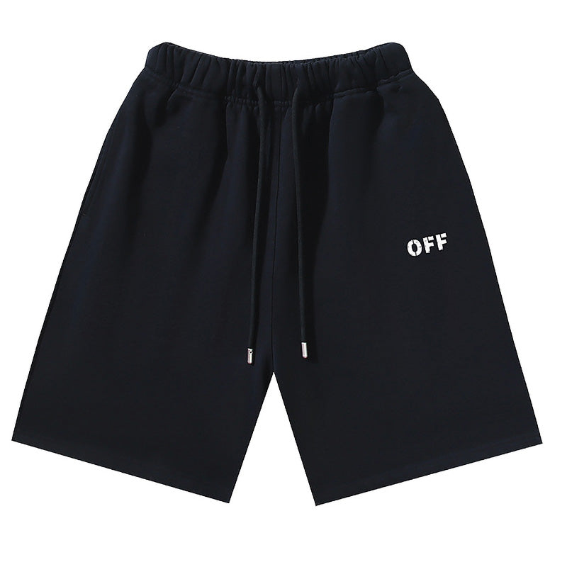OFF-WHITE "OFF" Stencil Logo Cotton Sweatshorts