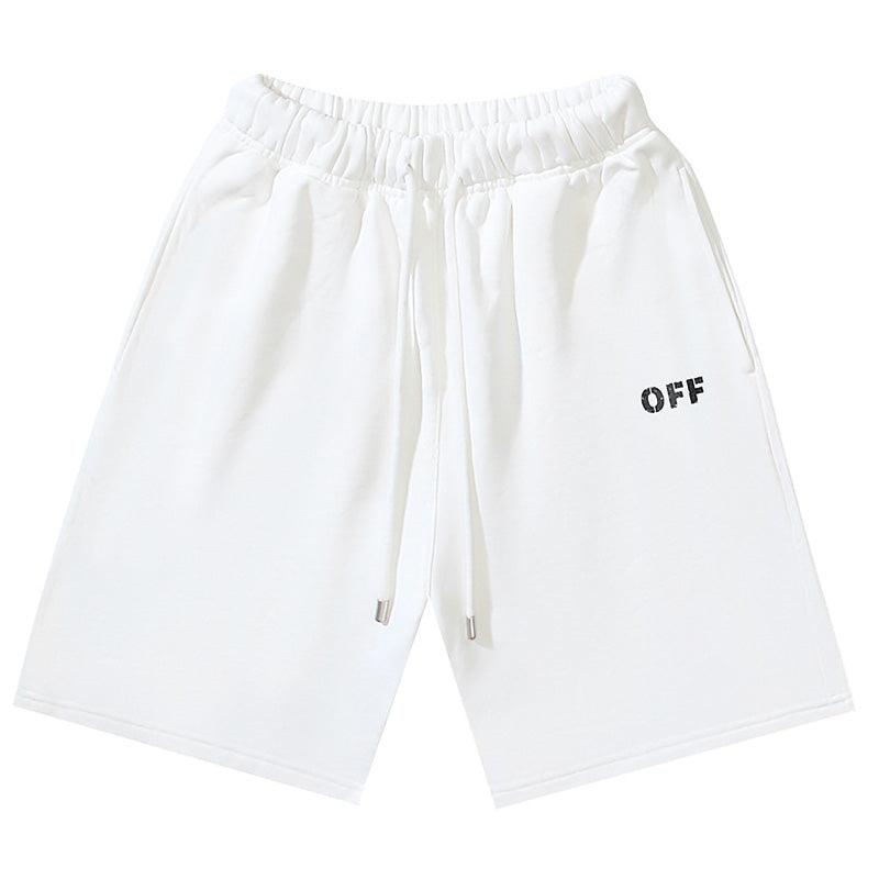OFF-WHITE "OFF" Stencil Logo Cotton Sweatshorts