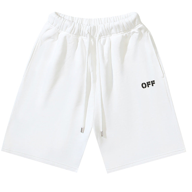 OFF-WHITE "OFF" Bold Logo Cotton Sweatshorts