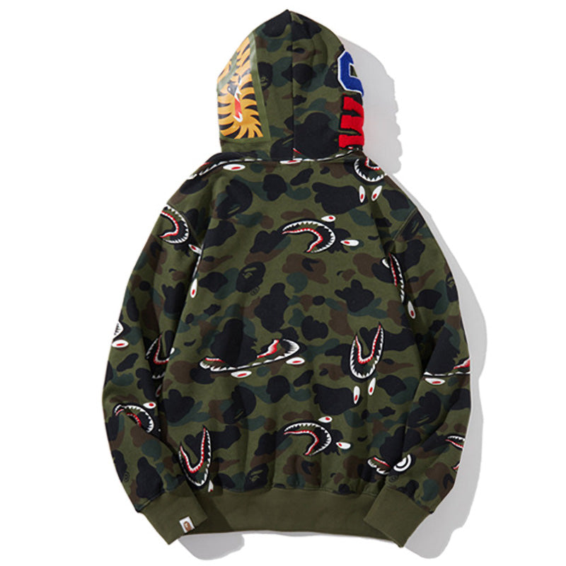 BAPE Shark 1st Camo Full-Zip Hoodie