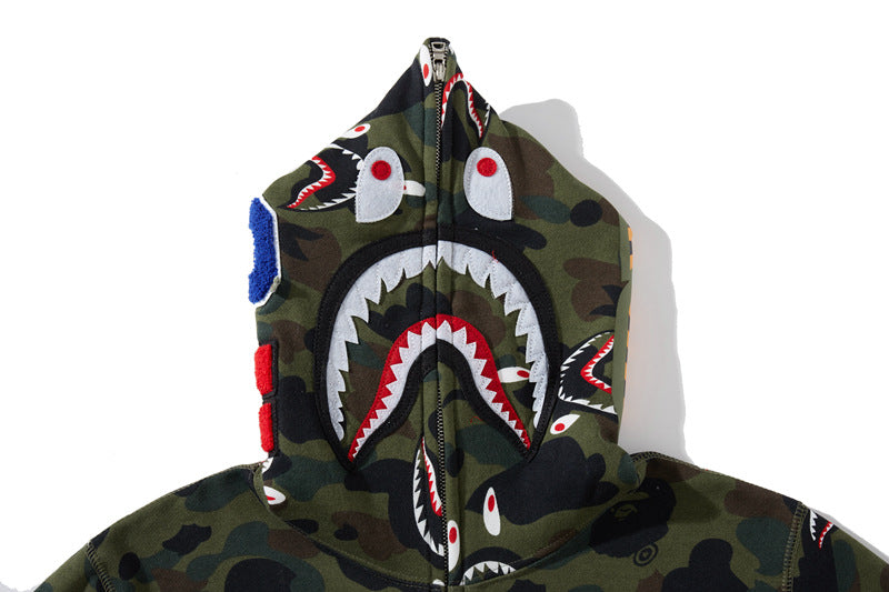 BAPE Shark 1st Camo Full-Zip Hoodie