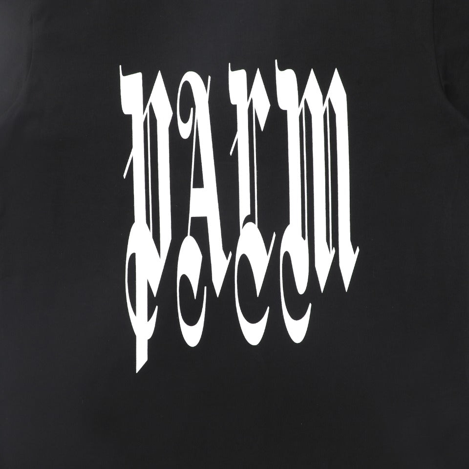 Palm Angels Gothic Logo T-Shirt – 100% Cotton