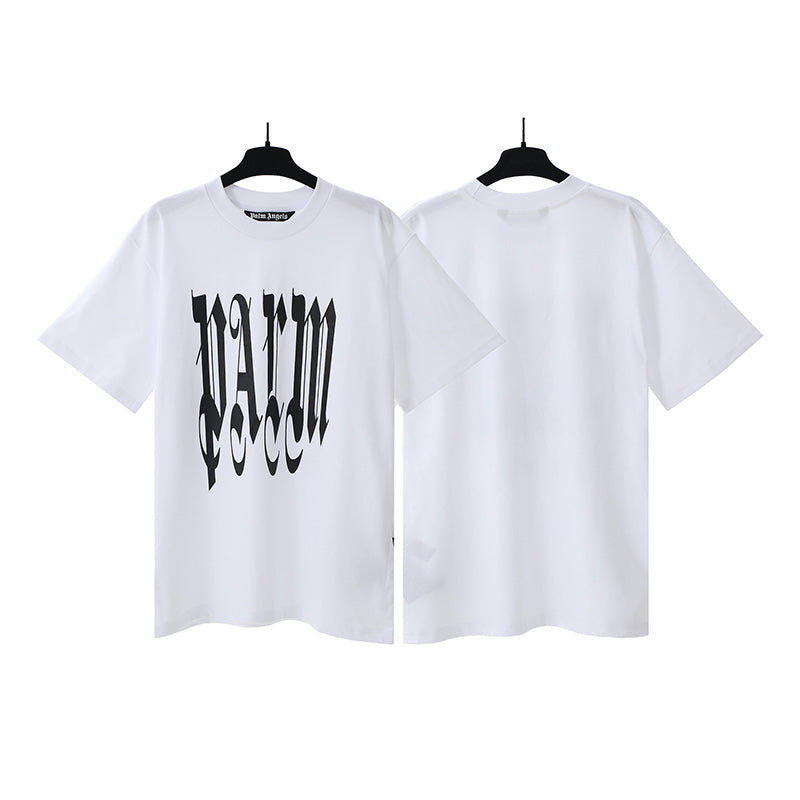 Palm Angels Gothic Logo T-Shirt – 100% Cotton