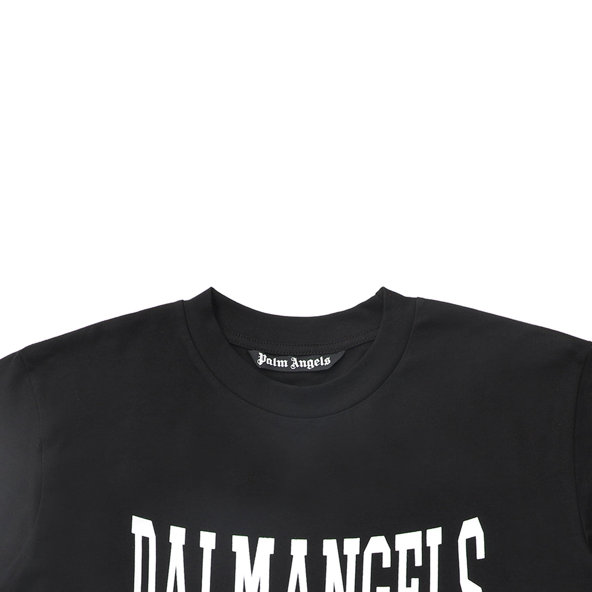 Palm Angels Neck Logo T-Shirt – 100% Cotton