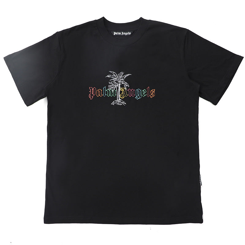 Palm Angels Sunset Palm Logo T-Shirt – 100% Cotton