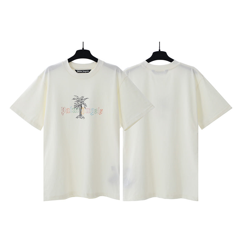 Palm Angels Sunset Palm Logo T-Shirt – 100% Cotton
