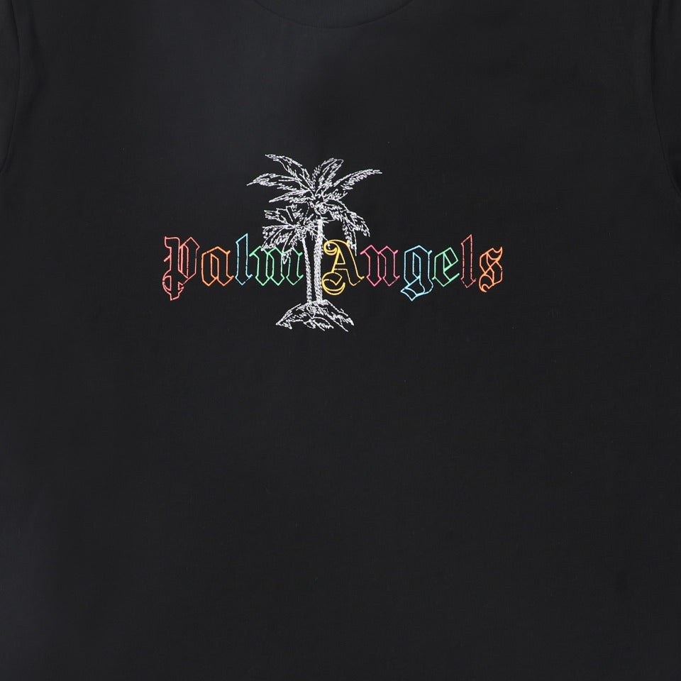 Palm Angels Sunset Palm Logo T-Shirt – 100% Cotton