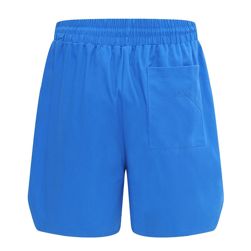 RHUDE Tonal Logo-Print Drawstring Swim Shorts – Blue