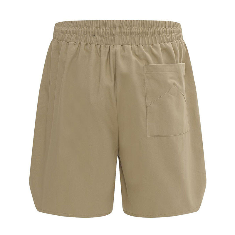 RHUDE Tonal Logo-Print Drawstring Swim Shorts – Khaki
