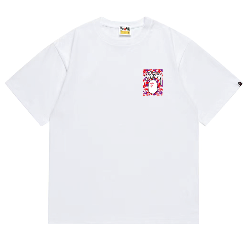 BAPE x Stussy Ape Head Tee