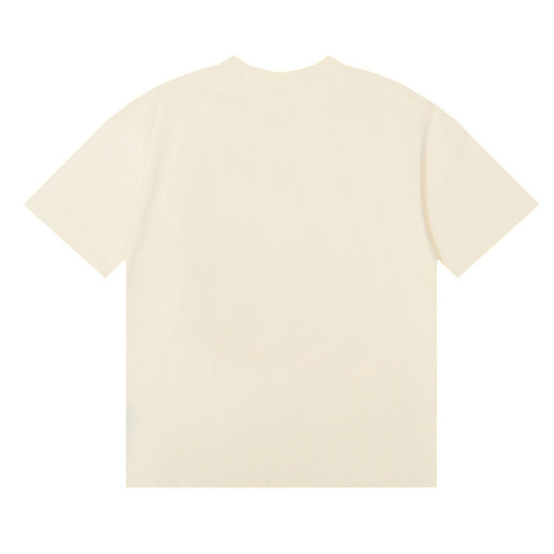 RHUDE Men's Cotton T-Shirt – Black / Apricot / White