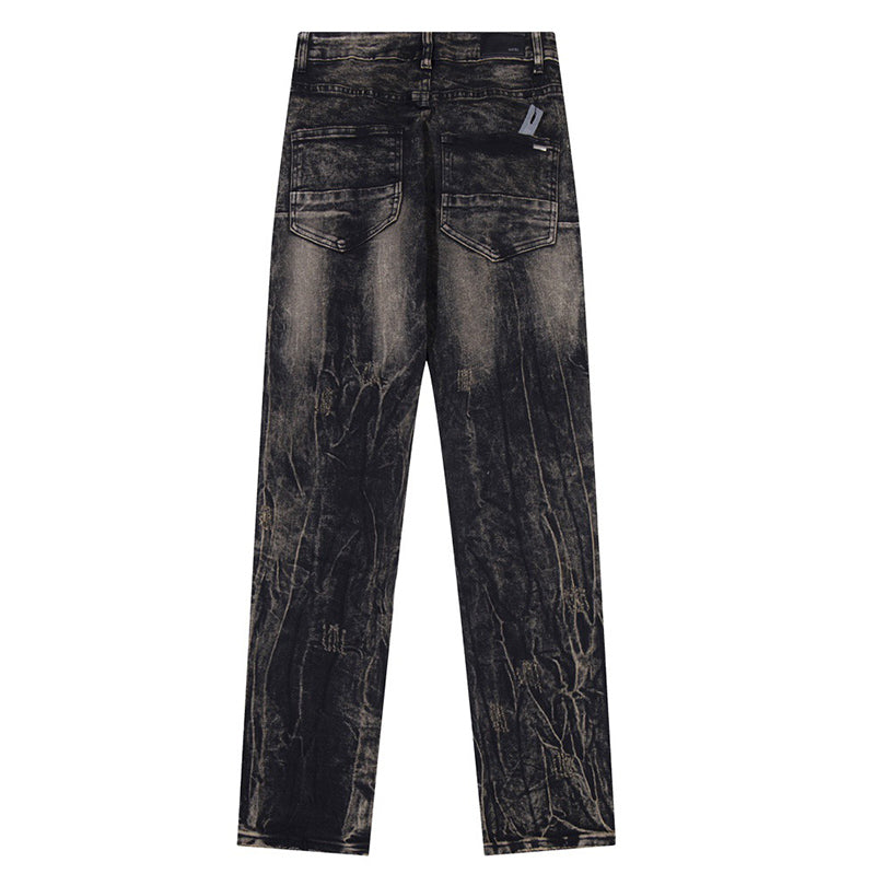 AMIRI Slim Jeans #H502 – Distressed Cotton Denim