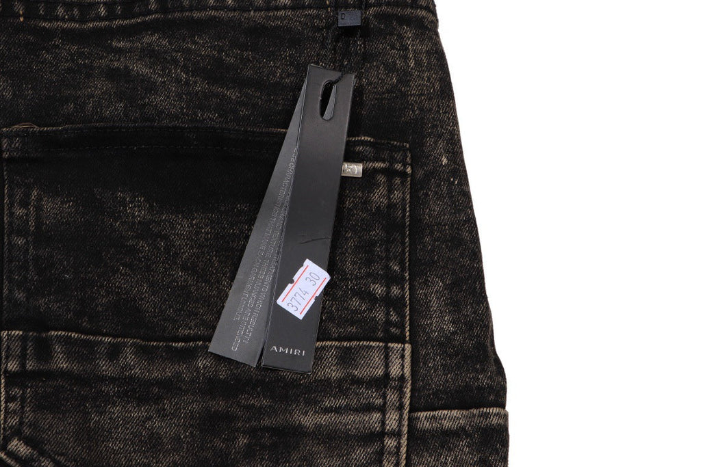 AMIRI Slim Jeans #H502 – Distressed Cotton Denim