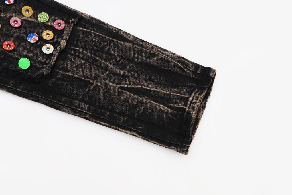 AMIRI Slim Jeans #H502 – Distressed Cotton Denim