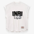 Fear of God × RRR123 INRI Cut Off Tee – White / Grey