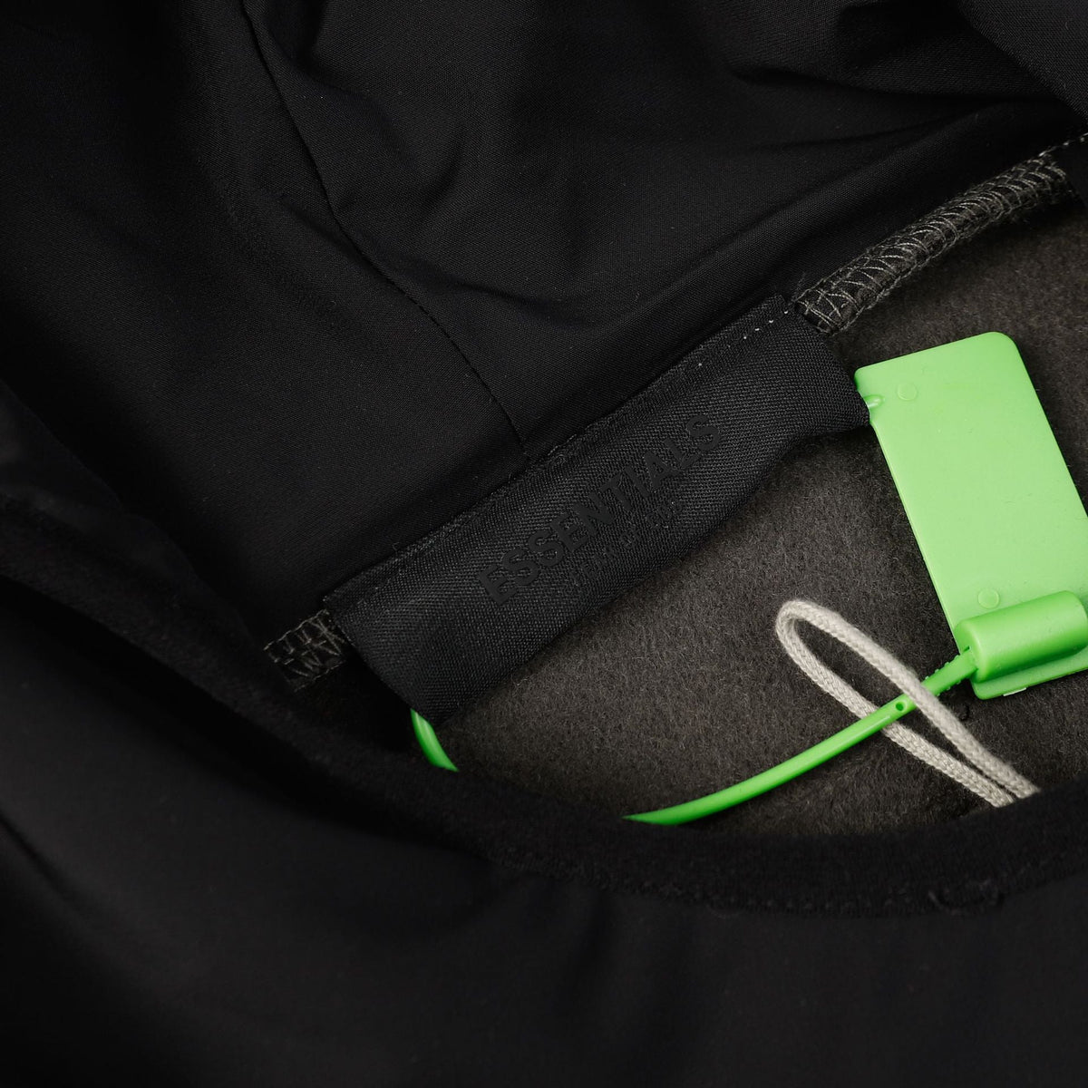 Fear Of God Essentials Nylon-Lined Fleece Hoodie – Olive / Heather Grey / Light Grey