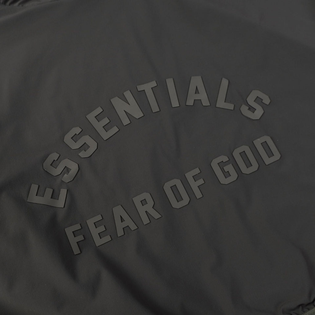 Fear Of God Essentials Nylon-Paneled Fleece Hoodie – Black-Grey / Black-Olive