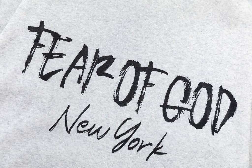 Fear Of God New York Graffiti Back Print Hoodie – Black / Grey