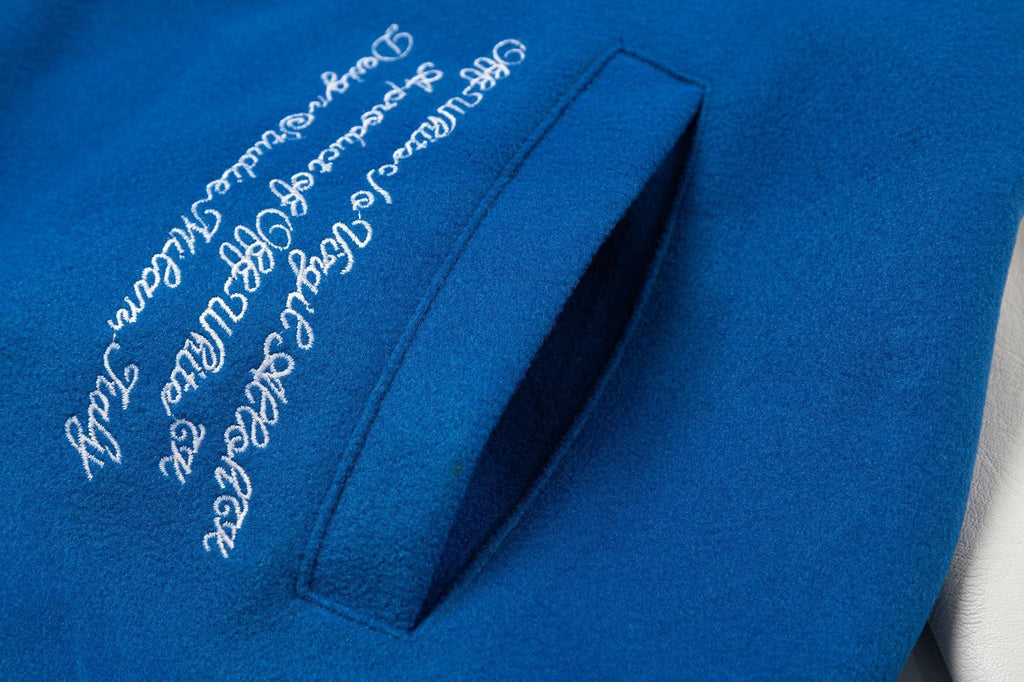 OFF WHITE Royal Varsity Jacket – Blue Edition