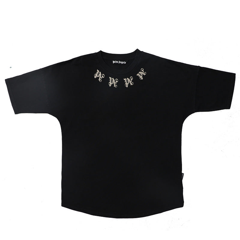 Palm Angels PA Monogram Necklace Neck Logo Oversized T-Shirt