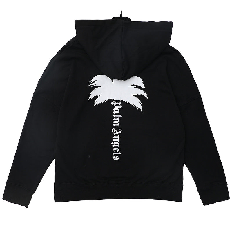 Palm Angels The Palm Hoodie – Black Men's Premium Cotton Hoodie