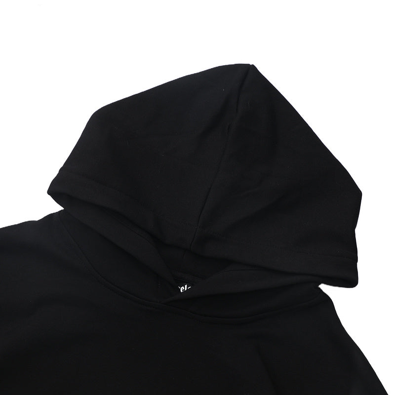Palm Angels Logo-Print Cotton Hoodie – Black Men's Premium Streetwear Hoodie
