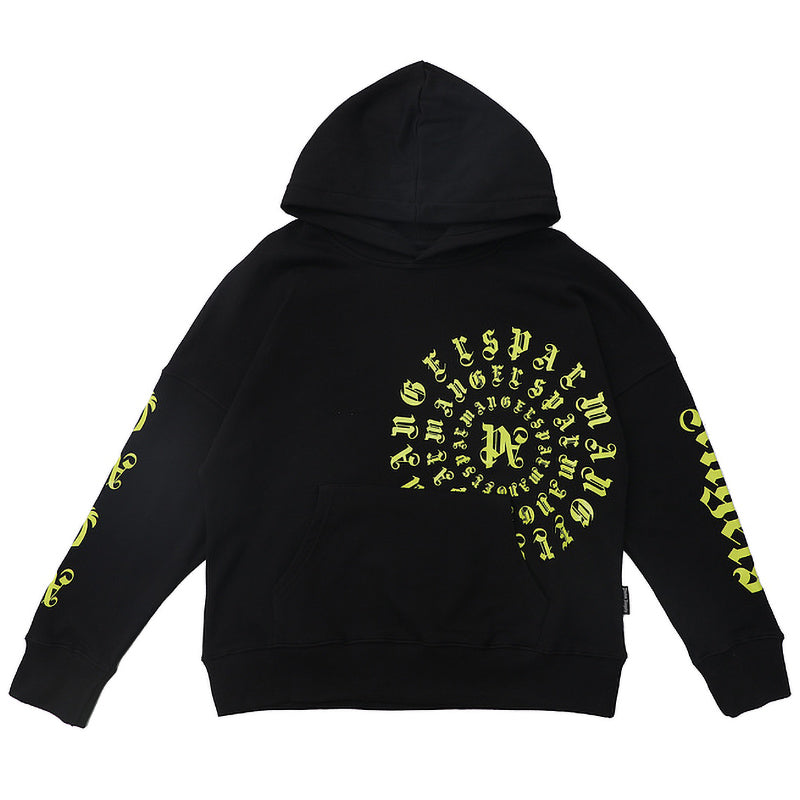 Palm Angels Logo-Print Cotton Hoodie – Black Men's Premium Streetwear Hoodie