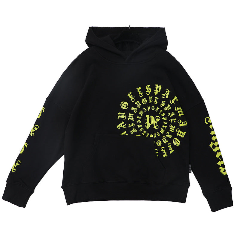 Palm Angels Logo-Print Cotton Hoodie – Black Men's Premium Streetwear Hoodie