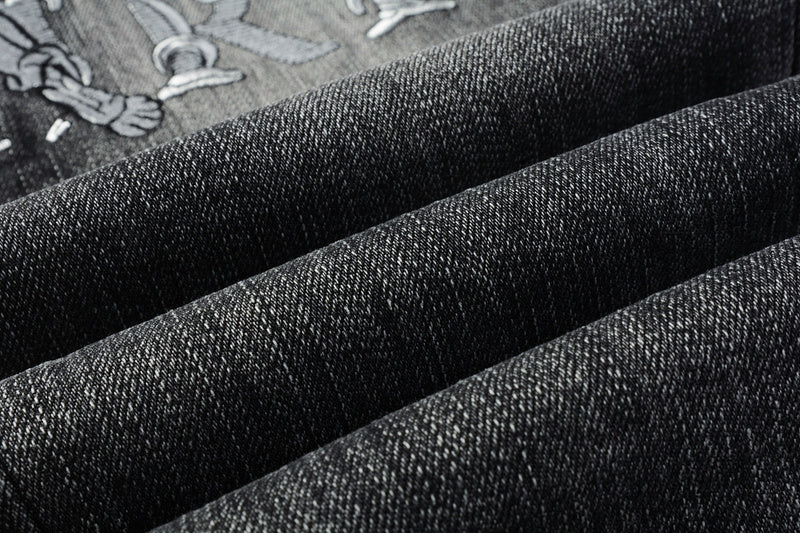 AMIRI Slim Fit Distressed Jeans – Full Length Denim