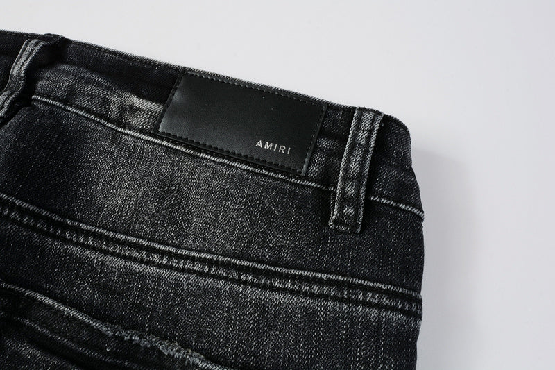 AMIRI Slim Fit Distressed Jeans – Full Length Denim