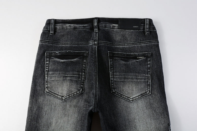 AMIRI Slim Fit Distressed Jeans – Full Length Denim