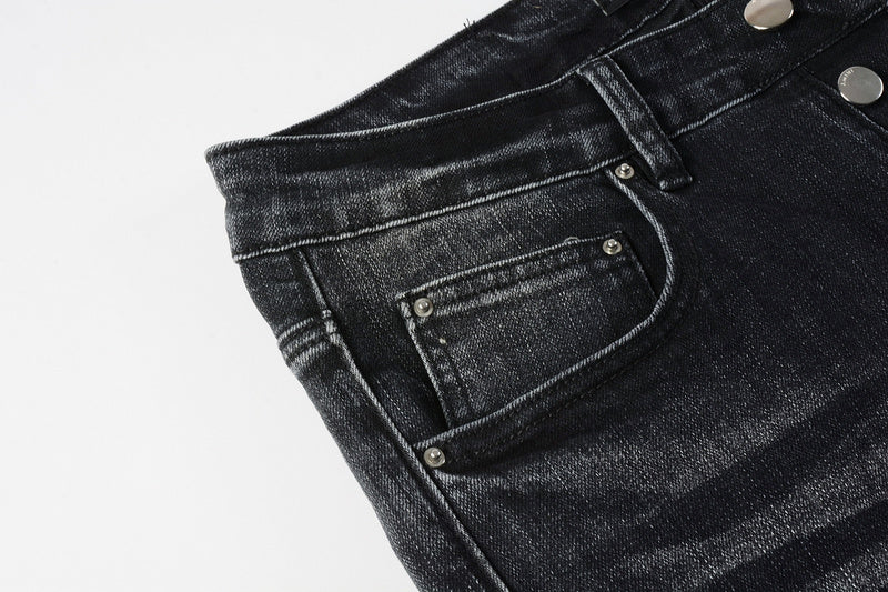 AMIRI Slim Fit Distressed Jeans – Full Length Denim