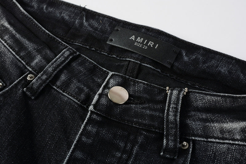 AMIRI Slim Fit Distressed Jeans – Full Length Denim