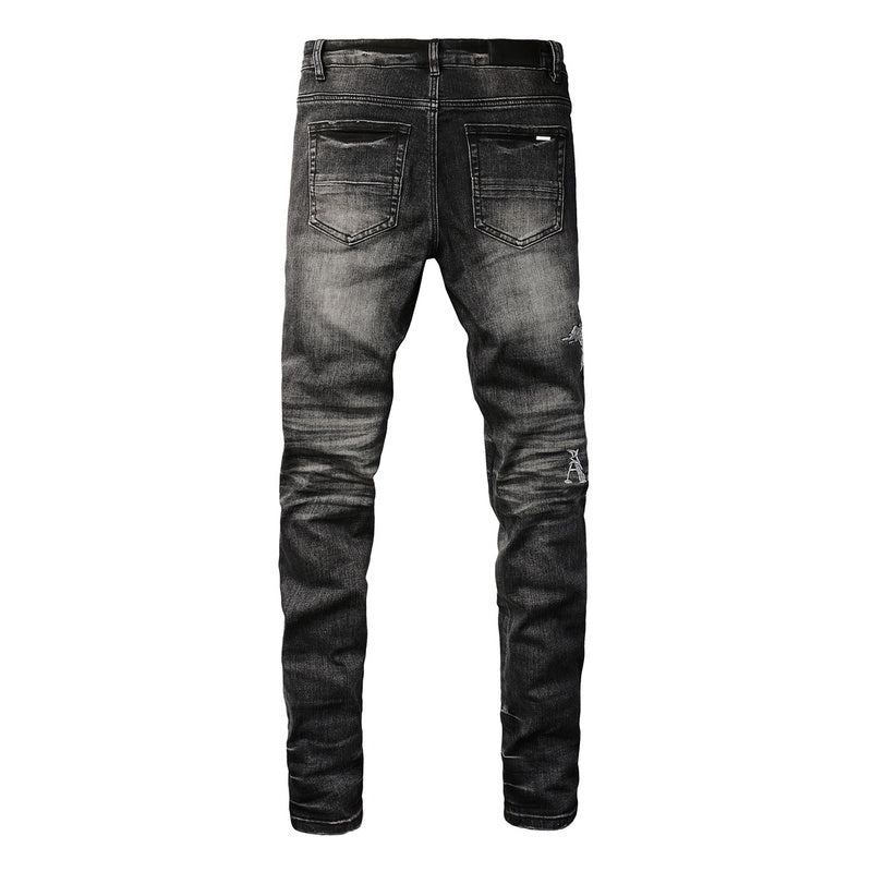 AMIRI Slim Fit Distressed Jeans – Full Length Denim