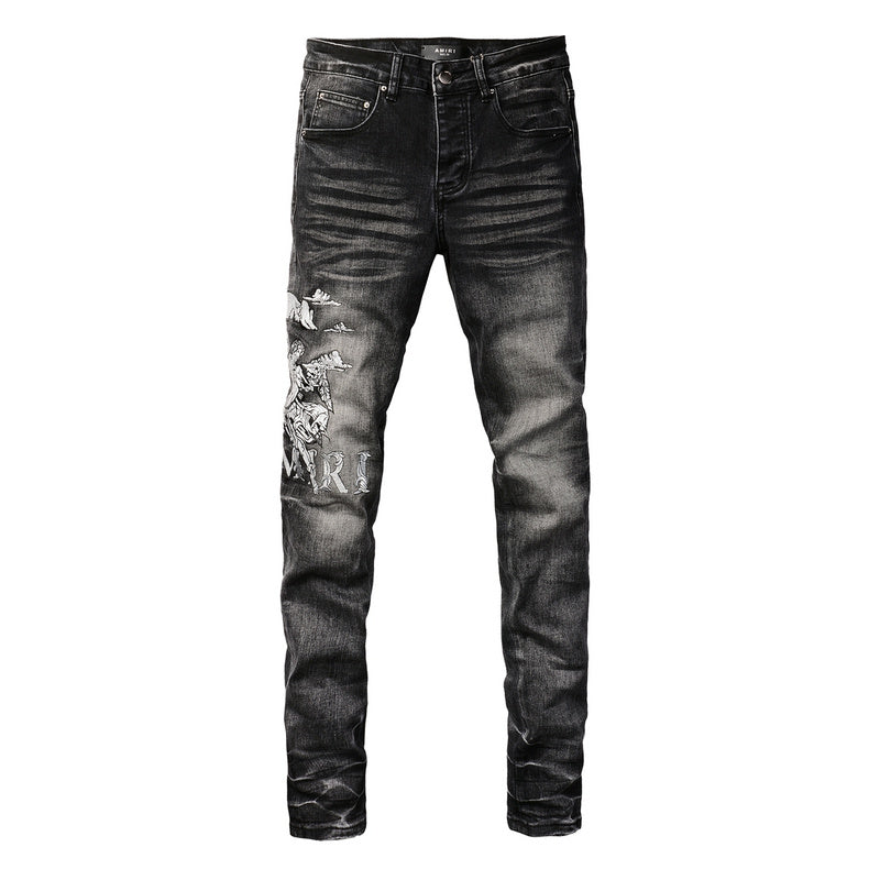 AMIRI Slim Fit Distressed Jeans – Full Length Denim