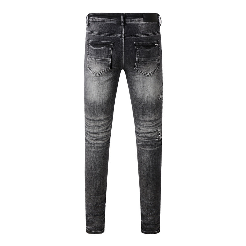 AMIRI Slim Fit Distressed Jeans – Full Length Denim