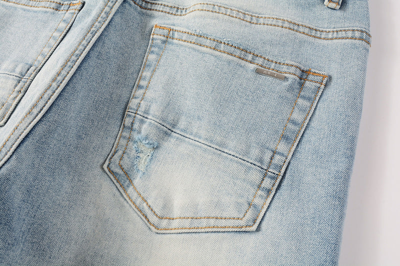 AMIRI Slim Jeans #8901 – Distressed Cotton Denim