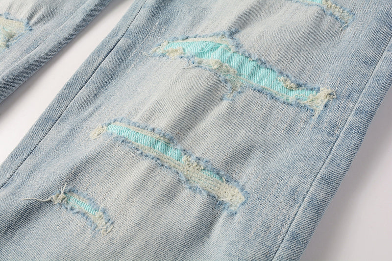 AMIRI Slim Jeans #8901 – Distressed Cotton Denim