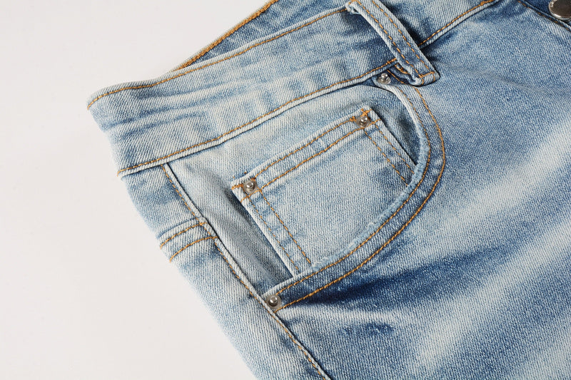 AMIRI Slim Jeans #8901 – Distressed Cotton Denim