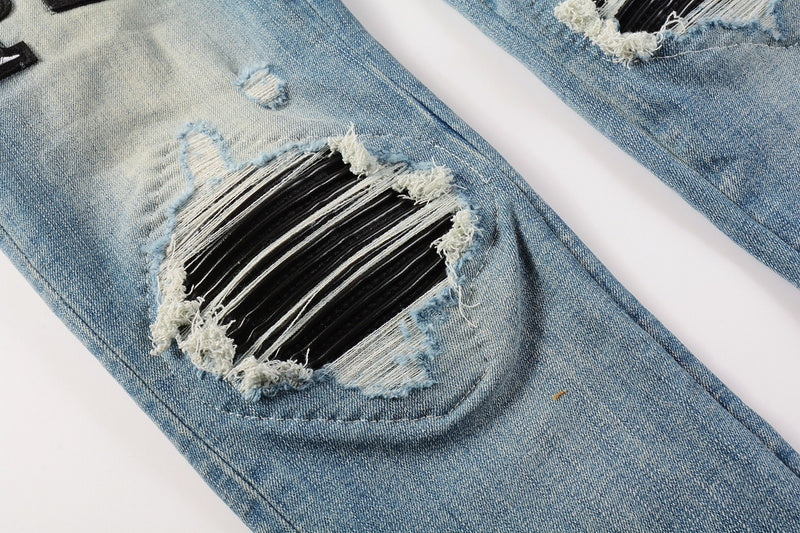 AMIRI Slim Fit Jeans #8897 – Men's Distressed Denim