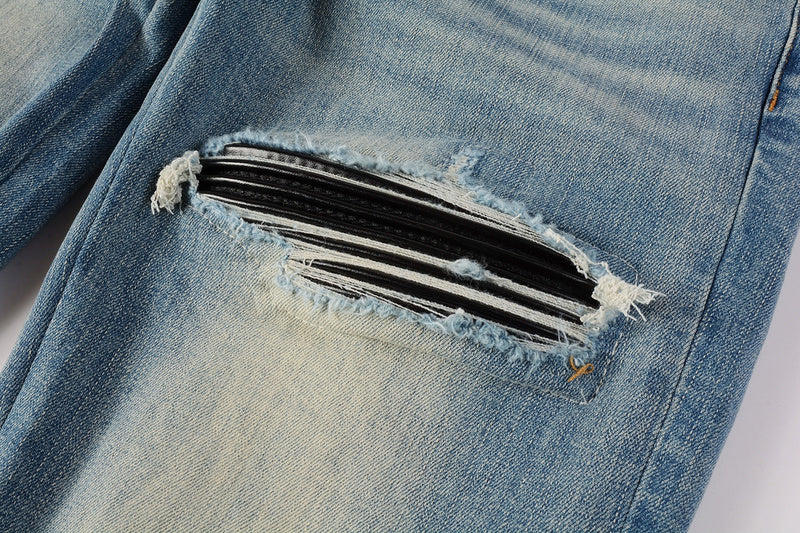 AMIRI Slim Fit Jeans #8897 – Men's Distressed Denim