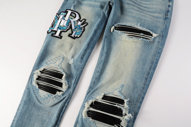 AMIRI Slim Fit Jeans #8897 – Men's Distressed Denim