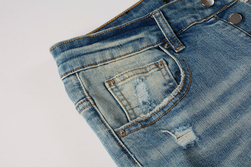 AMIRI Slim Fit Jeans #8897 – Men's Distressed Denim