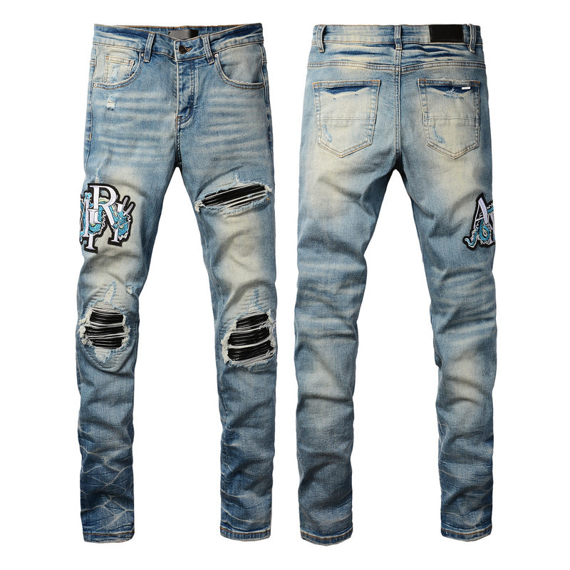 AMIRI Slim Fit Jeans #8897 – Men's Distressed Denim