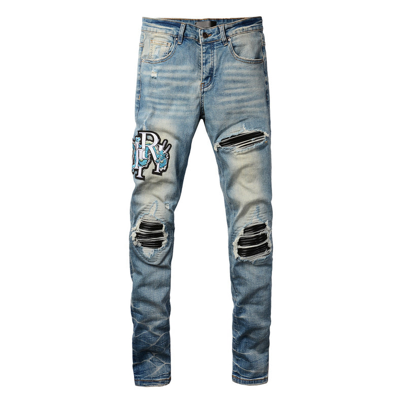 AMIRI Slim Fit Jeans #8897 – Men's Distressed Denim