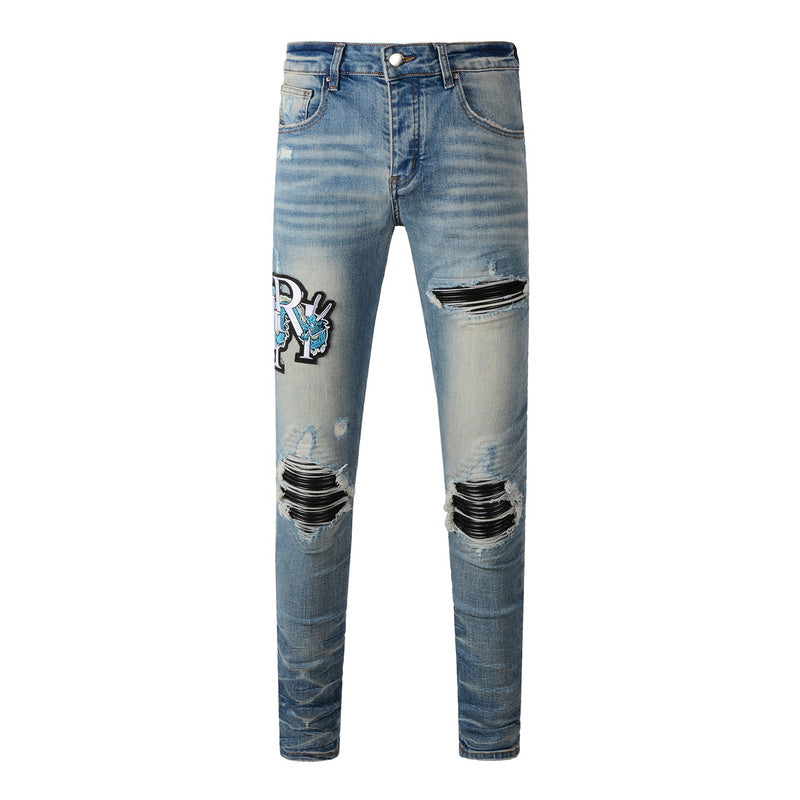 AMIRI Slim Fit Jeans #8897 – Men's Distressed Denim