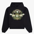 RHUDE St. Tropez Crest Logo Hoodie – Black