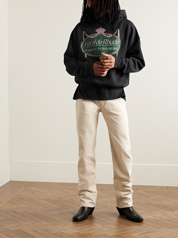 RHUDE Aspen Ski Club Crest Graphic Hoodie – Black