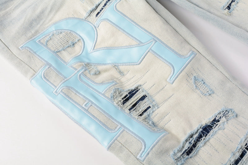 AMIRI Slim Fit Distressed Jeans – Full Length Denim