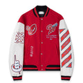 OFF WHITE Scorpio Wool Varsity Jacket – Red